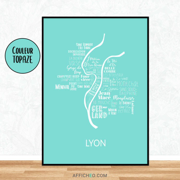 Affiche de Lyon à personnaliser