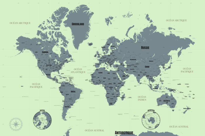 Carte du monde originale