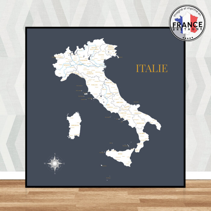 Carte des régions d'Italie