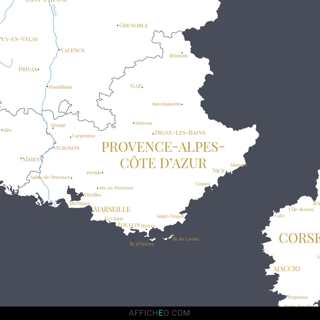 Carte de France des régions