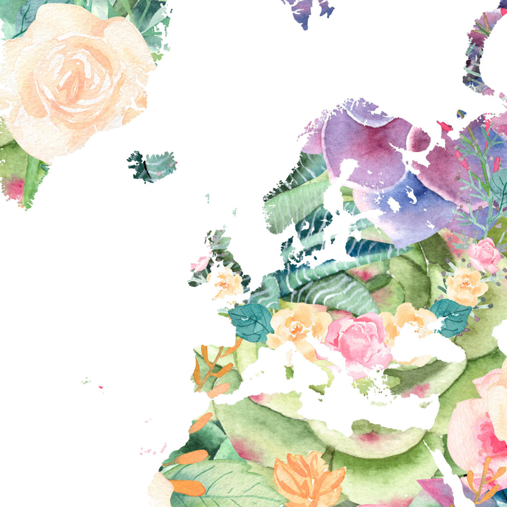 Affiche bohème - Détail europe