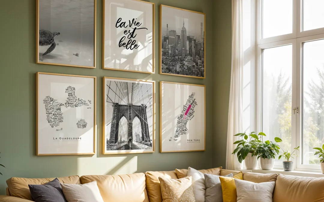 5 idées pour décorer son salon avec une affiche de voyage