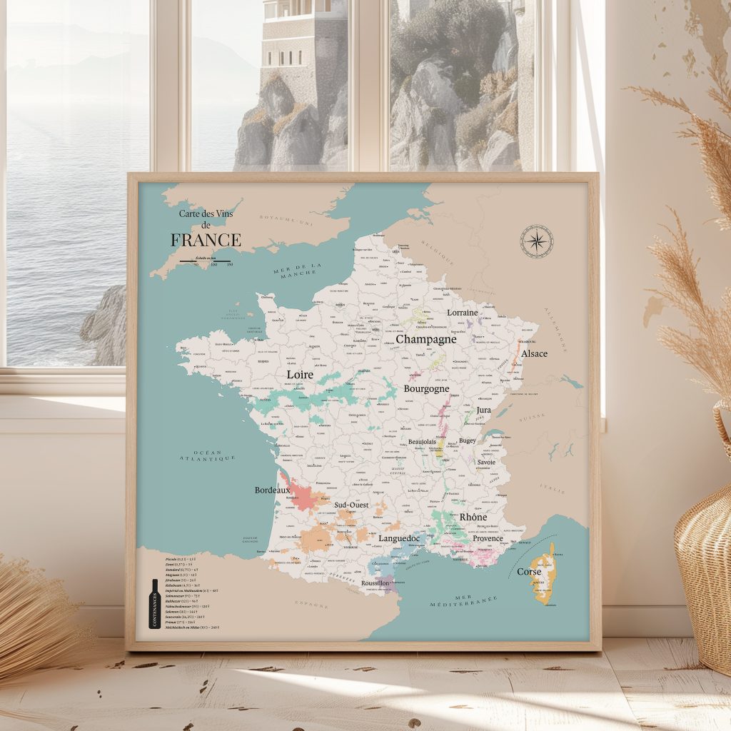 Carte des vignobles de France