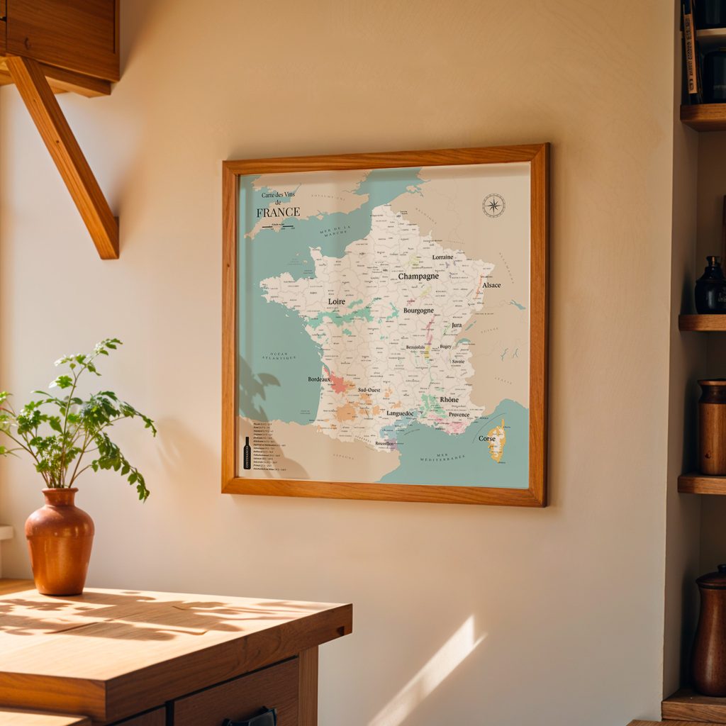 Carte des cépages de France